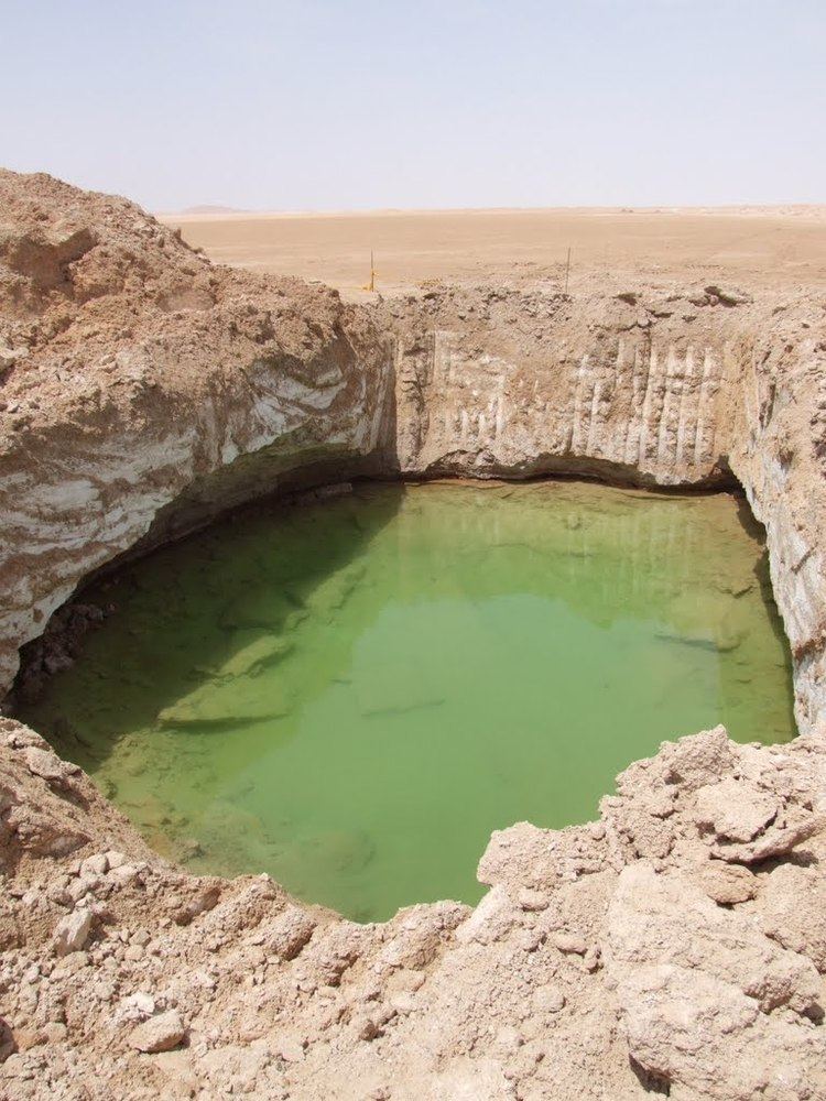 Umm al Samim Panoramio Photo of Water pit for road construction Umm As Samim