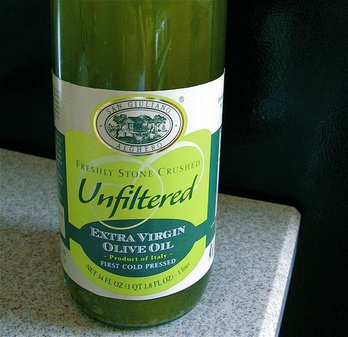 Unfiltered olive oil Unfiltered Olive Oilpure olive oil containing fleshy particles