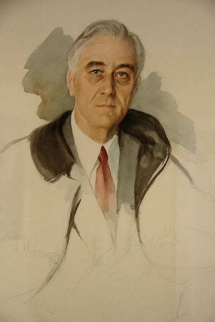 Unfinished portrait of Franklin D. Roosevelt Dead Presidents