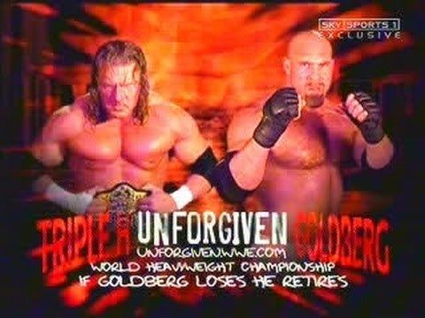 Unforgiven (2003) WWE Unforgiven 2003 Goldberg vs Triple H World Heavyweight
