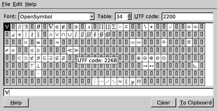 Unicode input