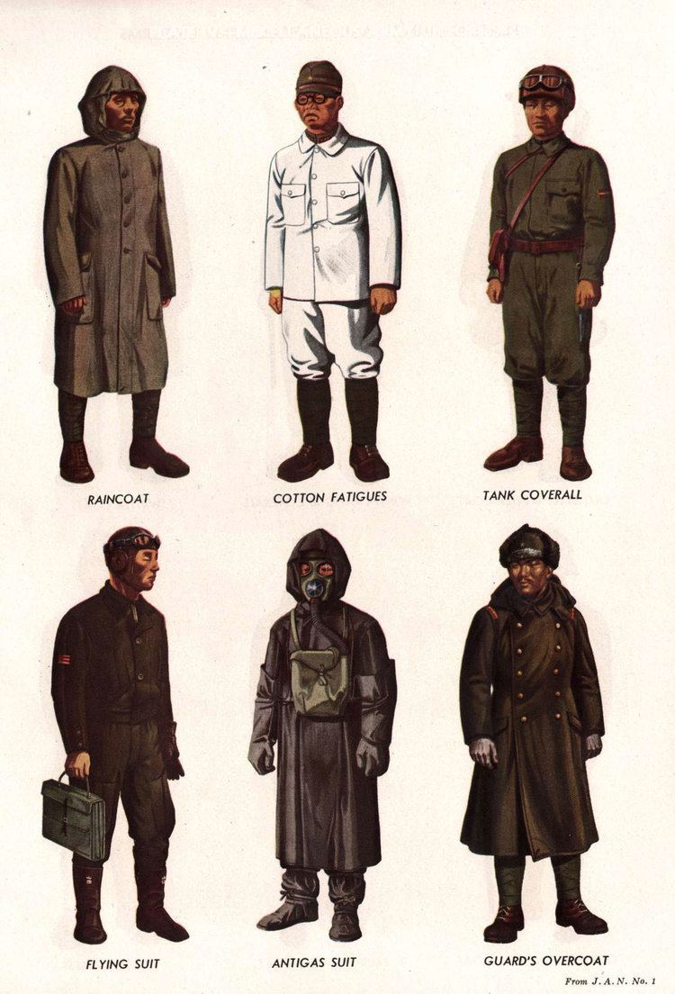 Uniforms of the Imperial Japanese Army HyperWar Handbook on Japanese Military Forces Chapter 11