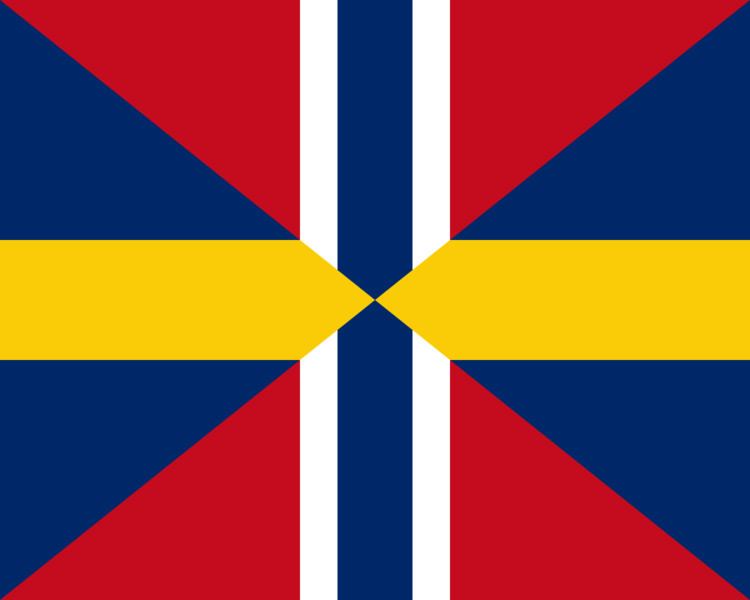 Union Jack of Sweden and Norway