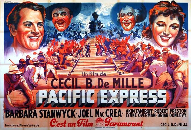 Union Pacific (film) PACIFIC EXPRESS MOVIE POSTER UNION PACIFIC MOVIE POSTER