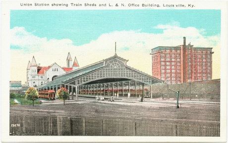 Union Station (Louisville) Vintage Post Cards from Louisville Union Station ca 1920