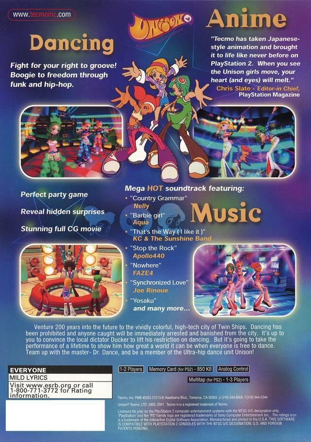 Unison: Rebels of Rhythm & Dance Unison Rebels of Rhythm Dance Box Shot for PlayStation 2 GameFAQs