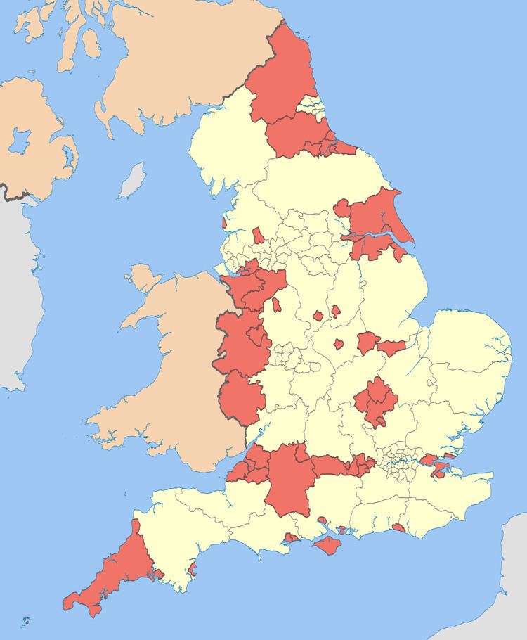 Unitary authorities of England