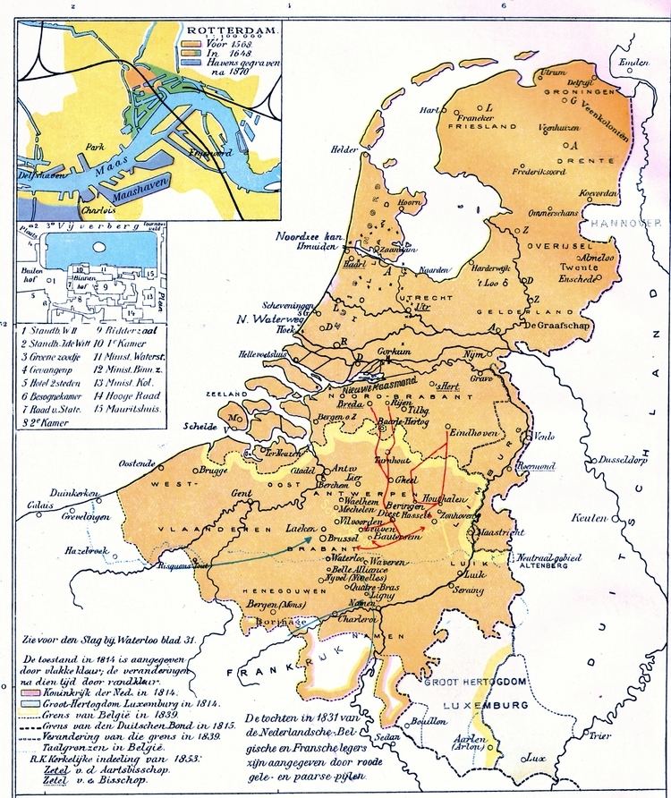 United Kingdom of the Netherlands Historical Maps of the Netherlands