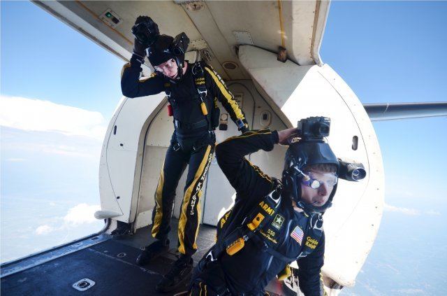United States Army Parachute Team RIA celebrates 150th anniversary with Quad Cities39 residents