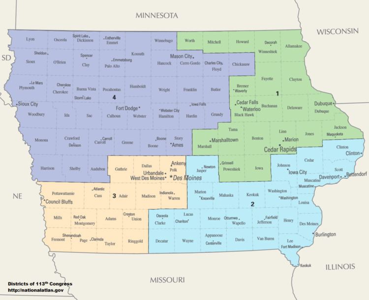 United States congressional delegations from Iowa