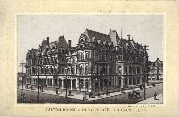 United States Custom House, Court House, and Post Office (Chicago, Illinois, 1880)