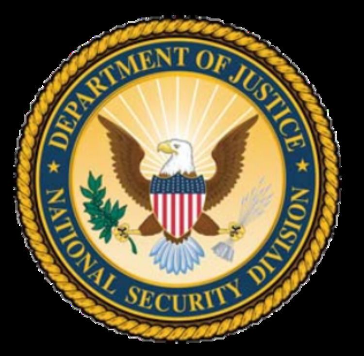 United States Department of Justice National Security Division