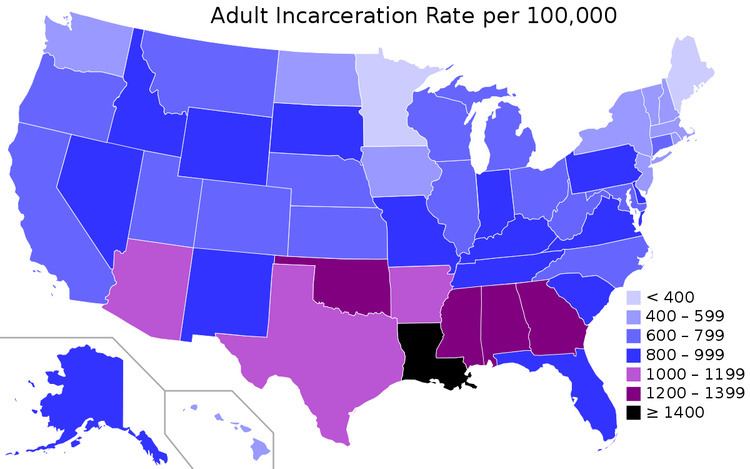 United States incarceration rate