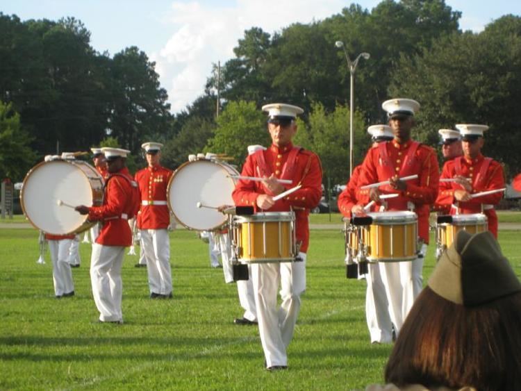 United States Marine Drum and Bugle Corps The United States Marine Corps Battle Color Ceremony MCAS Beaufort