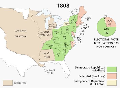 United States presidential election, 1808 httpsuploadwikimediaorgwikipediacommonsthu