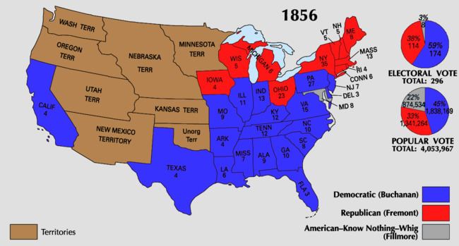 United States presidential election, 1856 United States presidential election 1856