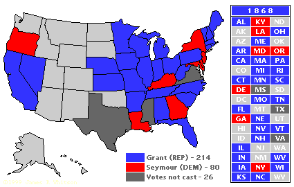 United States presidential election, 1868 President Elect 1868