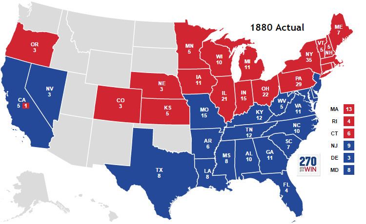 United States presidential election, 1880 Presidential Election of 1880