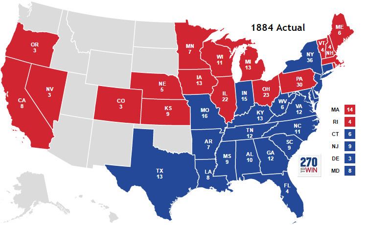 United States presidential election, 1884 Presidential Election of 1884