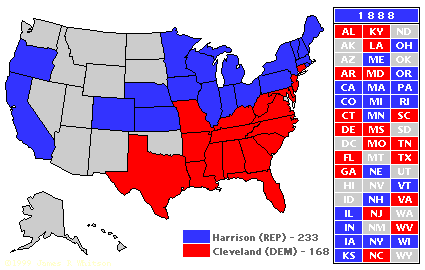 United States presidential election, 1888 President Elect 1888