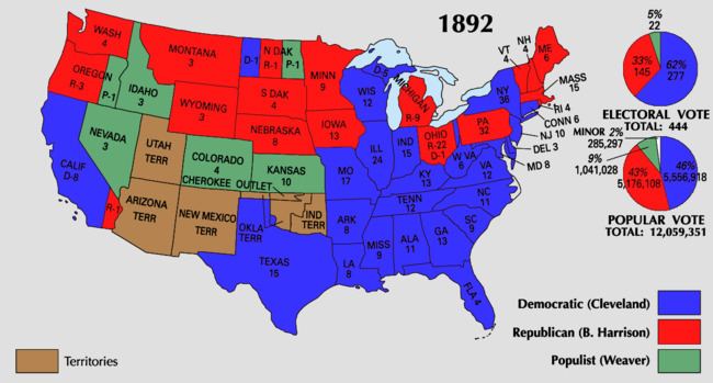 United States presidential election, 1892 United States Presidential Election 1892