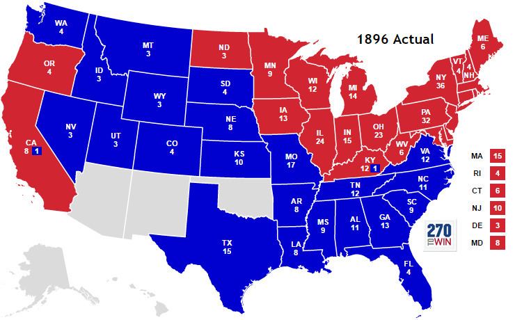 United States presidential election, 1896 Presidential Election of 1896