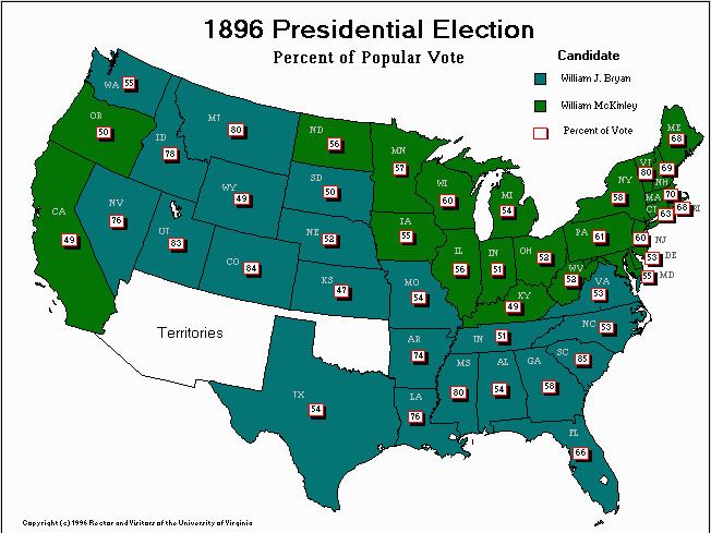 United States presidential election, 1896 The Election of 1896
