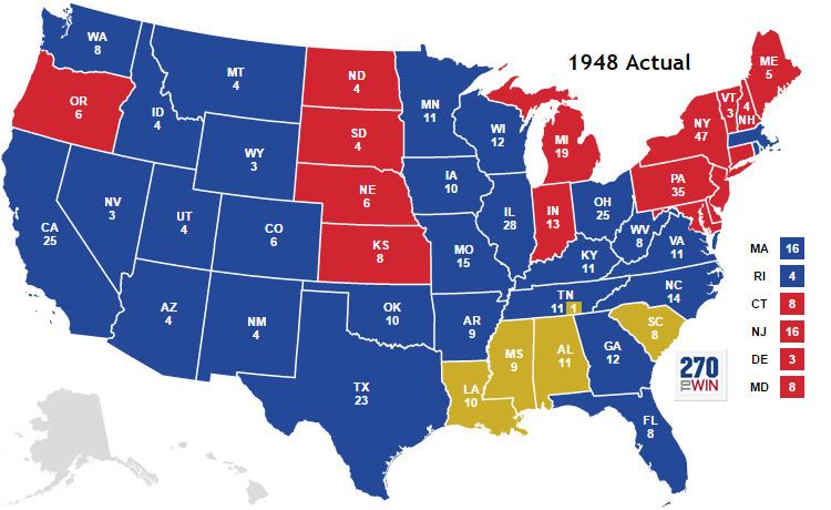 United States presidential election, 1948 Presidential Election of 1948