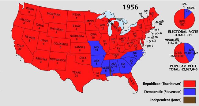 United States presidential election, 1956 United States presidential election 1956