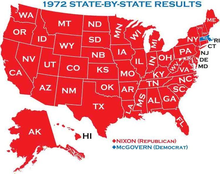 United States presidential election, 1972 wwwhistorycentralcomelectionsmapUSAMAP1972jpg