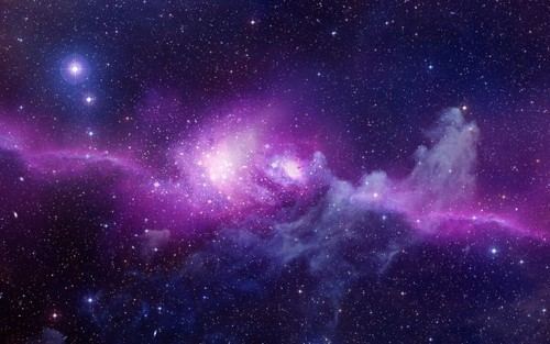 A purple galaxy.