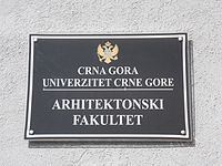 University of Montenegro Faculty of Architecture httpsuploadwikimediaorgwikipediacommonsthu