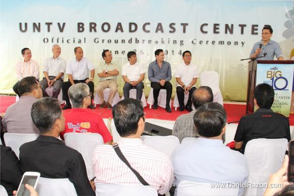 UNTV Broadcast Center Kuya Daniel Razon Leads Groundbreaking for New UNTV Iconic Broadcast