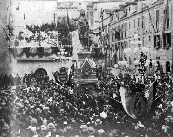 Unveiling of the Gundulić monument