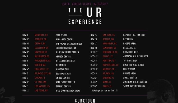 UR Experience Tour Usher The UR Experience Tour 2014 Black39s Comedy amp Concertour