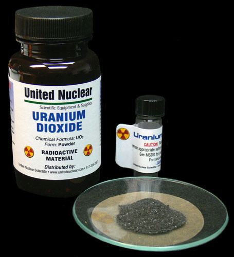 Uranium dioxide Uranium Dioxide United Nuclear Scientific Equipment amp Supplies