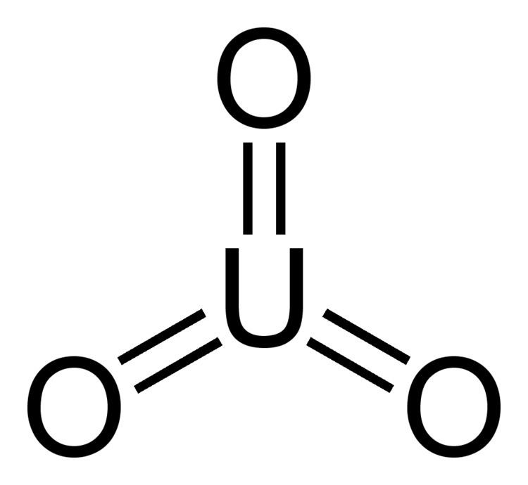 Uranium trioxide FileUraniumtrioxidetrigonalmoleculepng Wikipedia