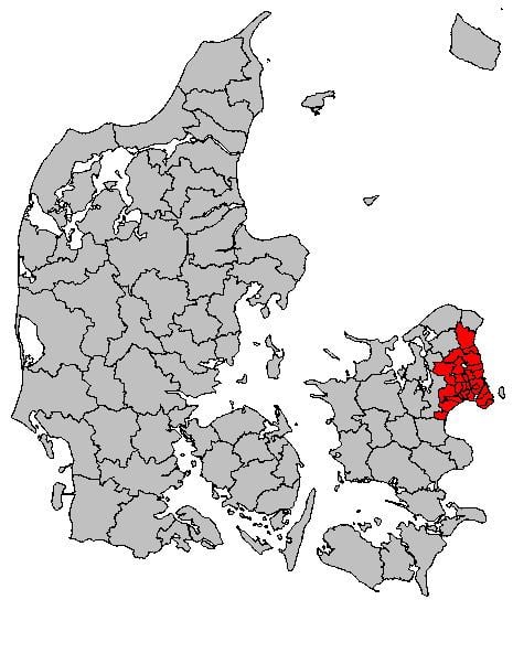 Urban area of Copenhagen