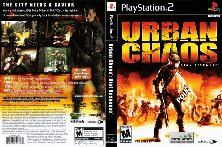 Urban Chaos: Riot Response Urban Chaos Riot Response Cover Download Sony Playstation 2 Covers