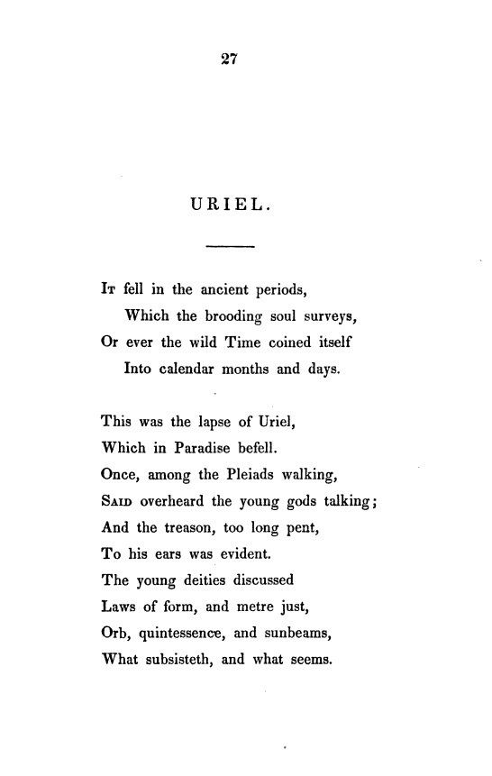 Uriel (poem)