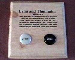 Urim and Thummim The Seer Stone Who Had a Urim and Thummim