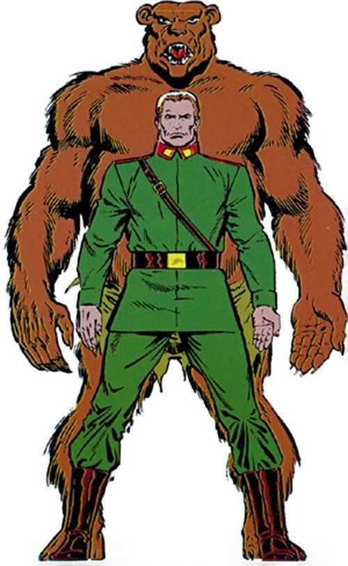 Ursa Major (comics) Ursa Major Marvel Comics Soviet SuperSoldiers Werebear