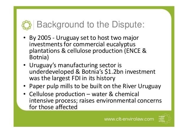 Uruguay River pulp mill dispute httpsimageslidesharecdncompulpmillsslideshar
