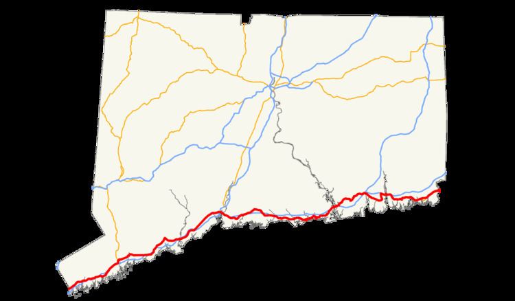 U.S. Route 1 in Connecticut