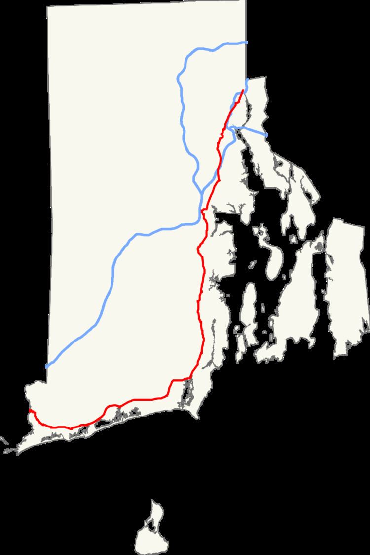 U.S. Route 1 in Rhode Island