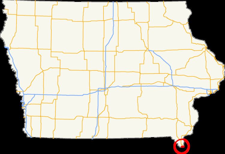 U.S. Route 136 in Iowa