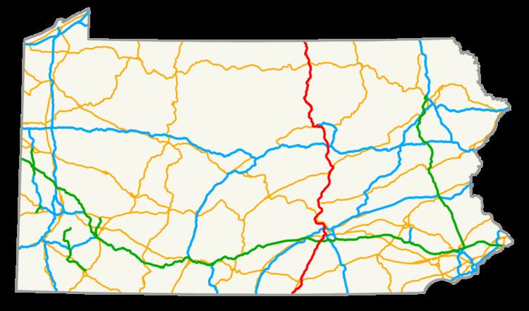 U.S. Route 15 in Pennsylvania