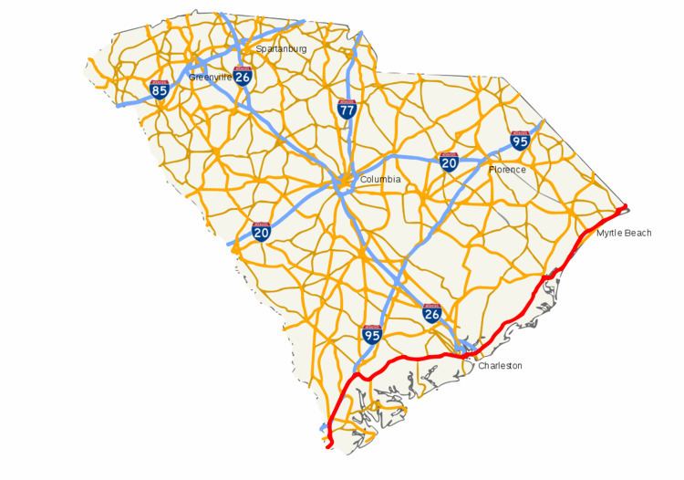 U.S. Route 17 in South Carolina