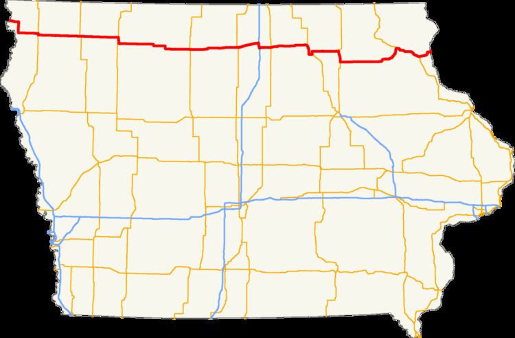 U.S. Route 18 in Iowa