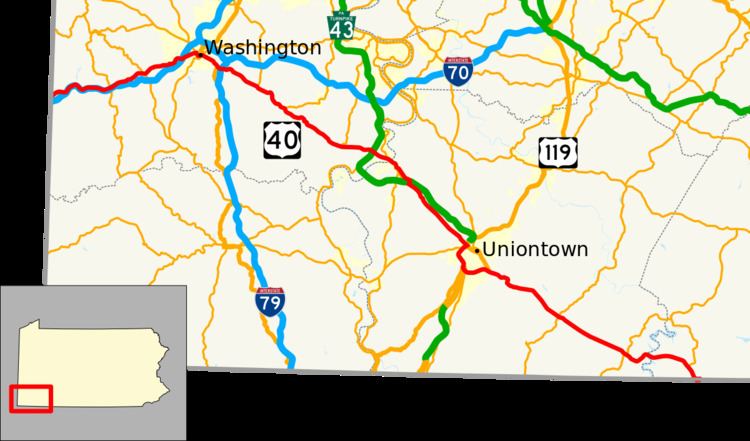 U.S. Route 40 in Pennsylvania